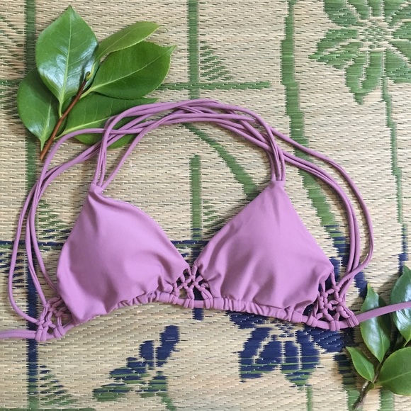 Other - Zumiez Dark Pink Strappy Bikini Top